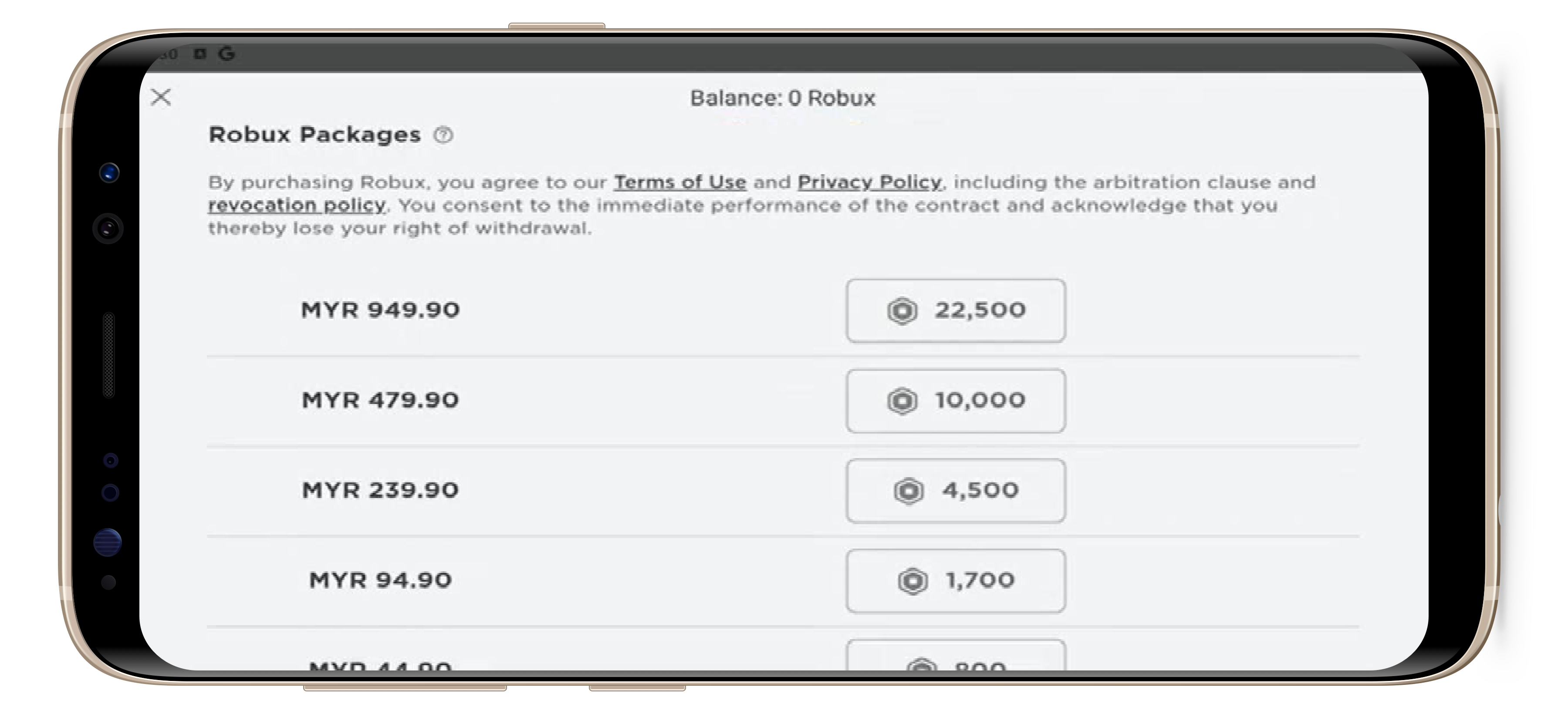 Como comprar Robux para Roblox usando o Código Google Play adquirido na