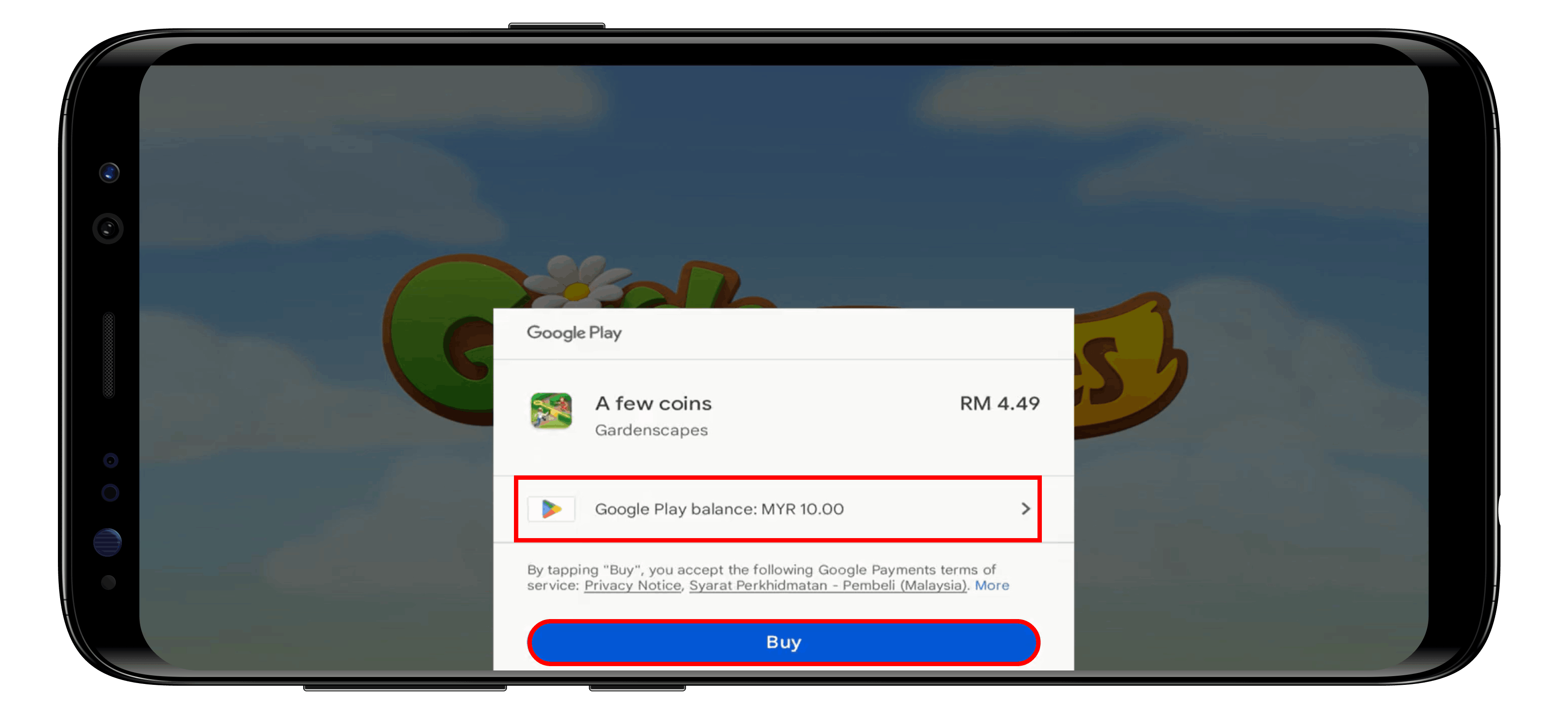 How to buy Gardenscapes Coins using the Google Play Code purchased in ...