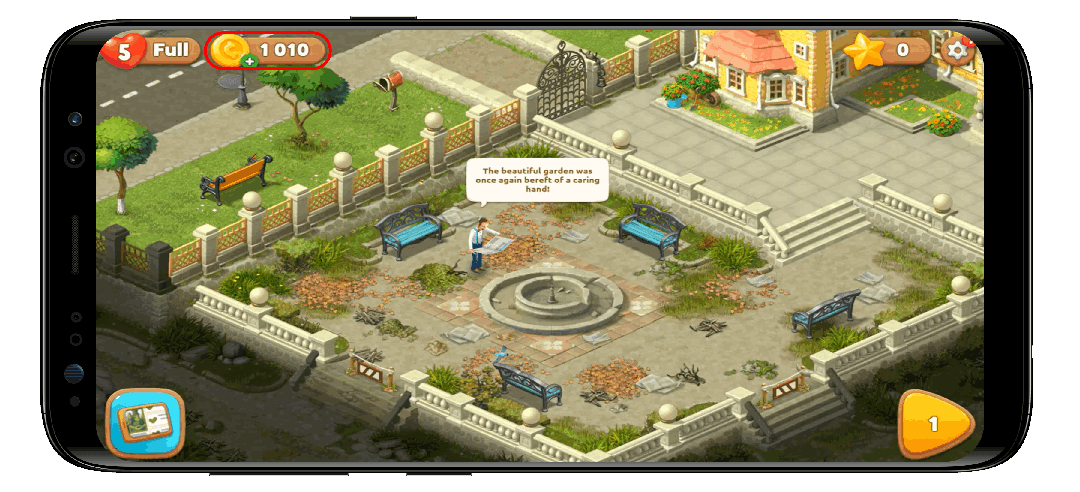 Como comprar Moedas Gardenscapes usando o Código Google Play adquirido